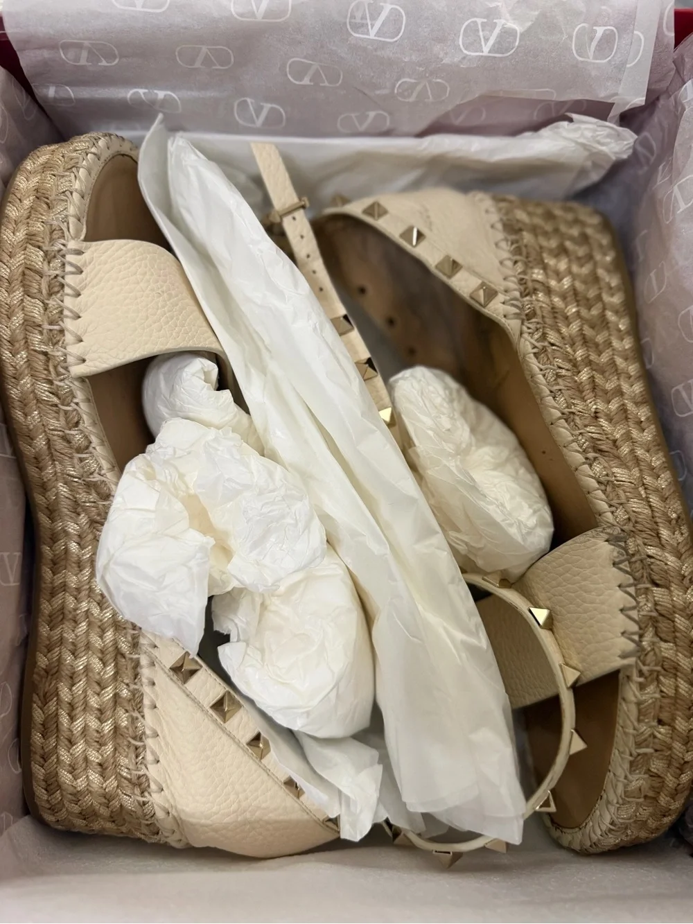 Valentino espadrille platform